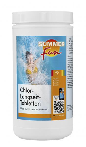 CHLOR LANGZEITTABLETTEN LANGSAM-LÖSLICH 1,0 kg CHLOR LANGZEITTABLETTEN LANGSAM-LÖSLICH 1,0 kg